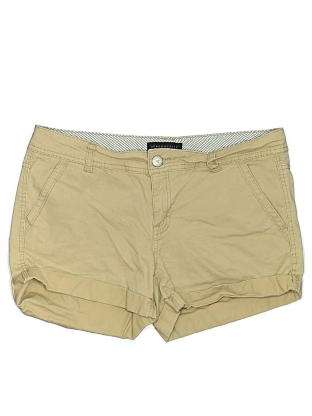 Aeropostale Beige Roll-Cuff Women's Shorts